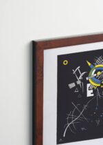 Plakat oprawiony w drewnianą brązową ramkę Vintage Italia: Kandinsky Małe Światy VII (Kleine Welten VII) abstrakcjonizm