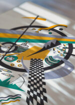 Zbliżenie na detale plakatu: Wassily Kandinsky Małe Światy IV (Kleine Welten IV) abstrakcja