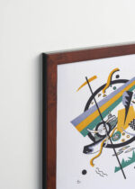 Plakat oprawiony w drewnianą brązową ramkę Vintage Italia: Wassily Kandinsky Małe Światy IV (Kleine Welten IV) abstrakcja