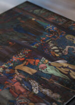 Zbliżenie na detale plakatu: Kandinsky Kolorowe życie (Das Bunte Leben) folklor