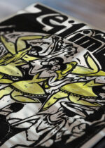 Zbliżenie na detale plakatu: Tancerki w Pałacu Lodowym 1912 Ernst Ludwig Kirchner