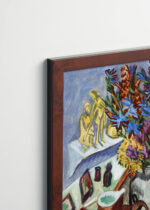 Plakat oprawiony w drewnianą brązową ramkę Vintage Italia: Kirchner Martwa natura z dzbanem i afrykańską misą