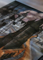 Zbliżenie na detale plakatu: Roter Turm w Halle 1915 Ernst Ludwig Kirchner