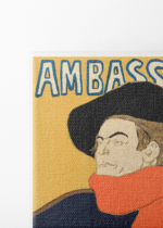 vintage Ambassadeurs Aristide Bruant Toulouse-Lautrec obraz na płótnie