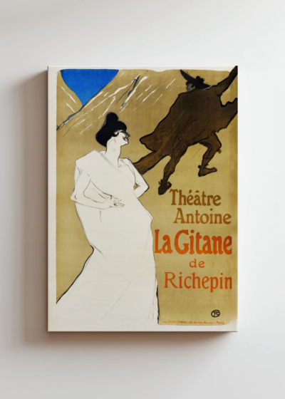 La Gitane Henri de Toulouse-Lautrec vintage teatralny obraz na płótnie