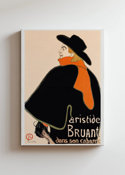Aristide Bruant Toulouse-Lautrec vintage kabaret Montmartre obraz na płótnie