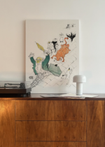 Toulouse-Lautrec vintage kabaretowy Paryż Montmartre byk obraz na płótnie