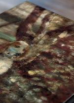 Zbliżenie na detale plakatu: Pies artysty Flèche Henri de Toulouse-Lautrec 1881 vintage