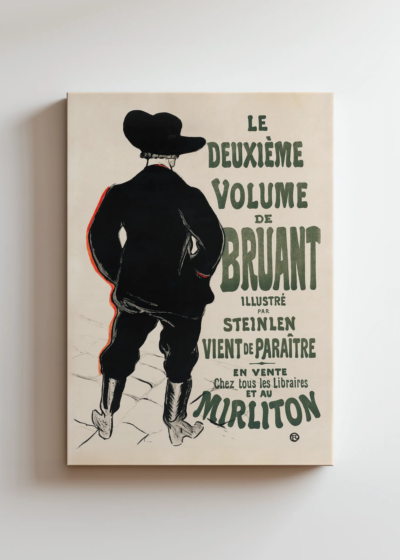 Henri de Toulouse-Lautrec zapowiedź powieści Aristide Bruant obraz na płótnie