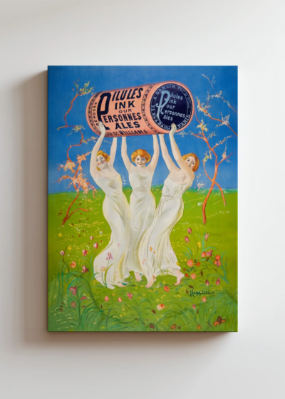 Pilules Pink Leonetto Cappiello vintage art nouveau obraz na płótnie