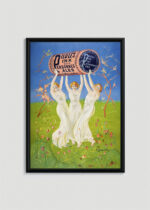 Plakat w drewnianej czarnej ramce: Pilules Pink Leonetto Cappiello vintage art nouveau