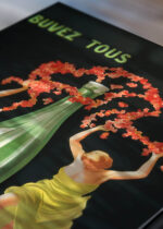 Zbliżenie na detale plakatu: Source Cachat Leonetto Cappiello art nouveau