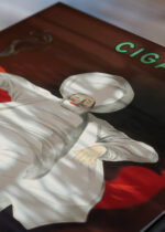 Zbliżenie na detale plakatu: Leonetto Cappiello Cigarettes orientalny mędrzec 1901