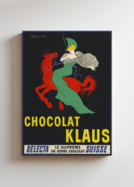 Chocolat Klaus Leonetto Cappiello vintage obraz na płótnie