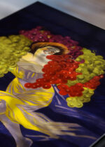 Zbliżenie na detale plakatu: Taniec winogron Leonetto Cappiello 1903