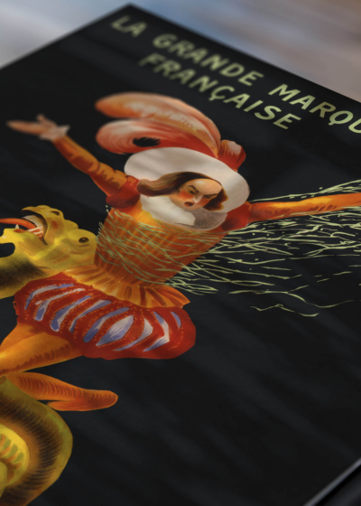 Zbliżenie na detale plakatu: Perrouin Frères Leonetto Cappiello tancerka