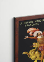 Plakat oprawiony w drewnianą brązową ramkę Vintage Italia: Perrouin Frères Leonetto Cappiello tancerka