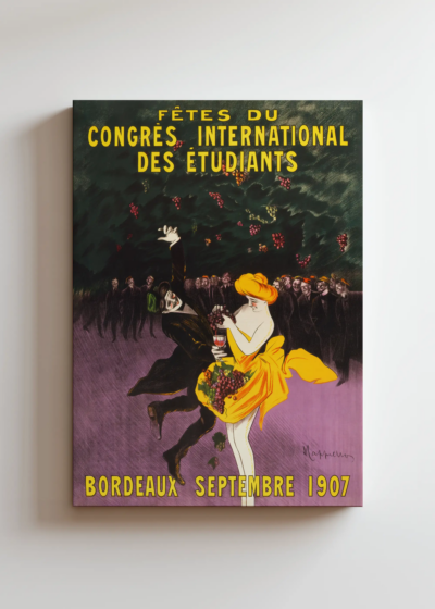 Leonetto Cappiello tańcząca para Bordeaux 1907 obraz na płótnie