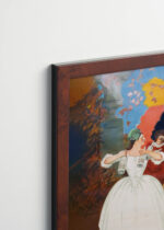 Plakat oprawiony w drewnianą brązową ramkę Vintage Italia: Marie Brizard likier Leonetto Cappiello 1920