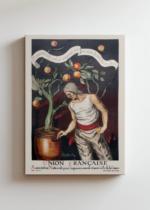 Leonetto Cappiello mężczyzna z pomarańczami vintage obraz na płótnie