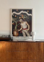 Leonetto Cappiello mężczyzna z pomarańczami vintage obraz na płótnie