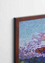 Plakat oprawiony w drewnianą brązową ramkę Vintage Italia: Maurice Denis Wybrzeże Oceanu