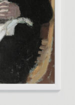 Zbliżenie na detale plakatu oprawionego w drewnianą białą ramkę od Plakatello®: Maurice Denis Matka z dzieckiem 1895 symbolizm