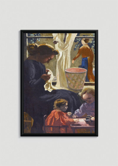 Plakat w drewnianej czarnej ramce: Prywatność / Mycie okna Maurice Denis nabizm