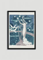 Plakat w drewnianej czarnej ramce: Amour Maurice Denis 1892 symbolizm art nouveau