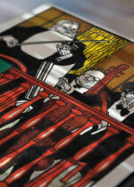 Zbliżenie na detale plakatu: Kapelle Meier Moriz Jung wiedeńska secesja