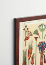 Plakat oprawiony w drewnianą brązową ramkę Vintage Italia: egipski ornament Owen Jones Gramatyka Ornamentu