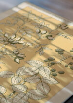 Zbliżenie na detale plakatu: botaniczny Owen Jones Gramatyka Ornamentu 1856