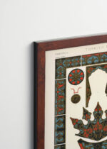 Plakat oprawiony w drewnianą brązową ramkę Vintage Italia: turecki ornament Owen Jones Gramatyka Ornamentu