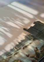 Zbliżenie na detale plakatu: Twierdza nad Bosforem Luigi Mayer akwarela