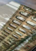 Zbliżenie na detale plakatu: akwedukt Luigi Mayer architektura antyczna