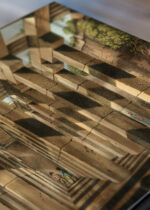 Zbliżenie na detale plakatu: Luigi Mayer orientalna kolonada świątynna