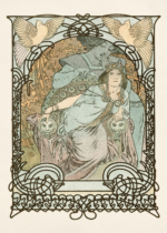 Plakat Alfons Mucha kobieta secesja Art Nouveau