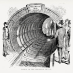 Plakat Broadway Underground Railway Nowy Jork 1870