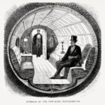 Plakat Broadway Underground Railway 1872 Nowy Jork