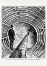 Plakat Broadway Underground Railway Nowy Jork 1872