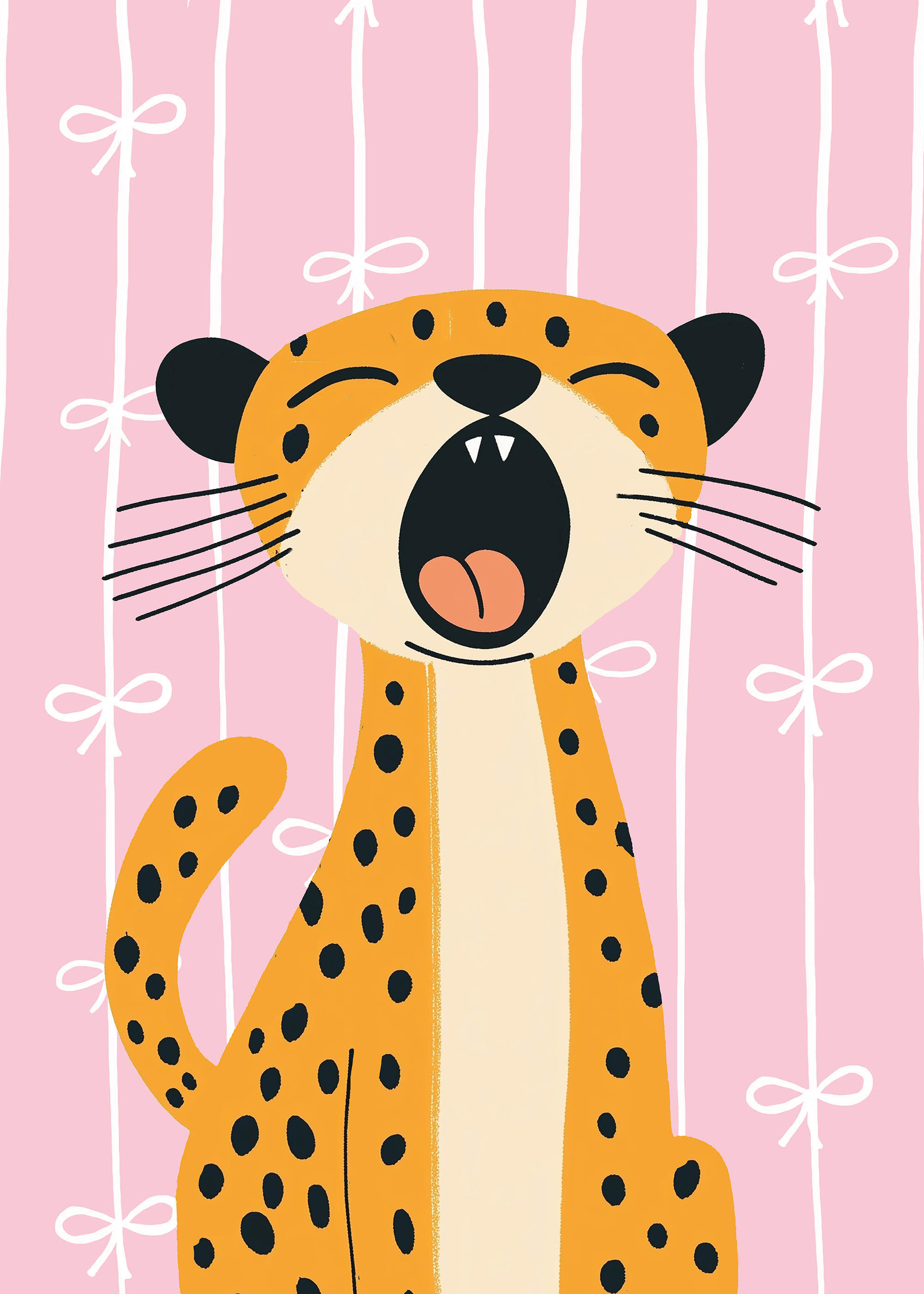 Plakat wesoły lampard dla dzieci pokój dziecięcy safari