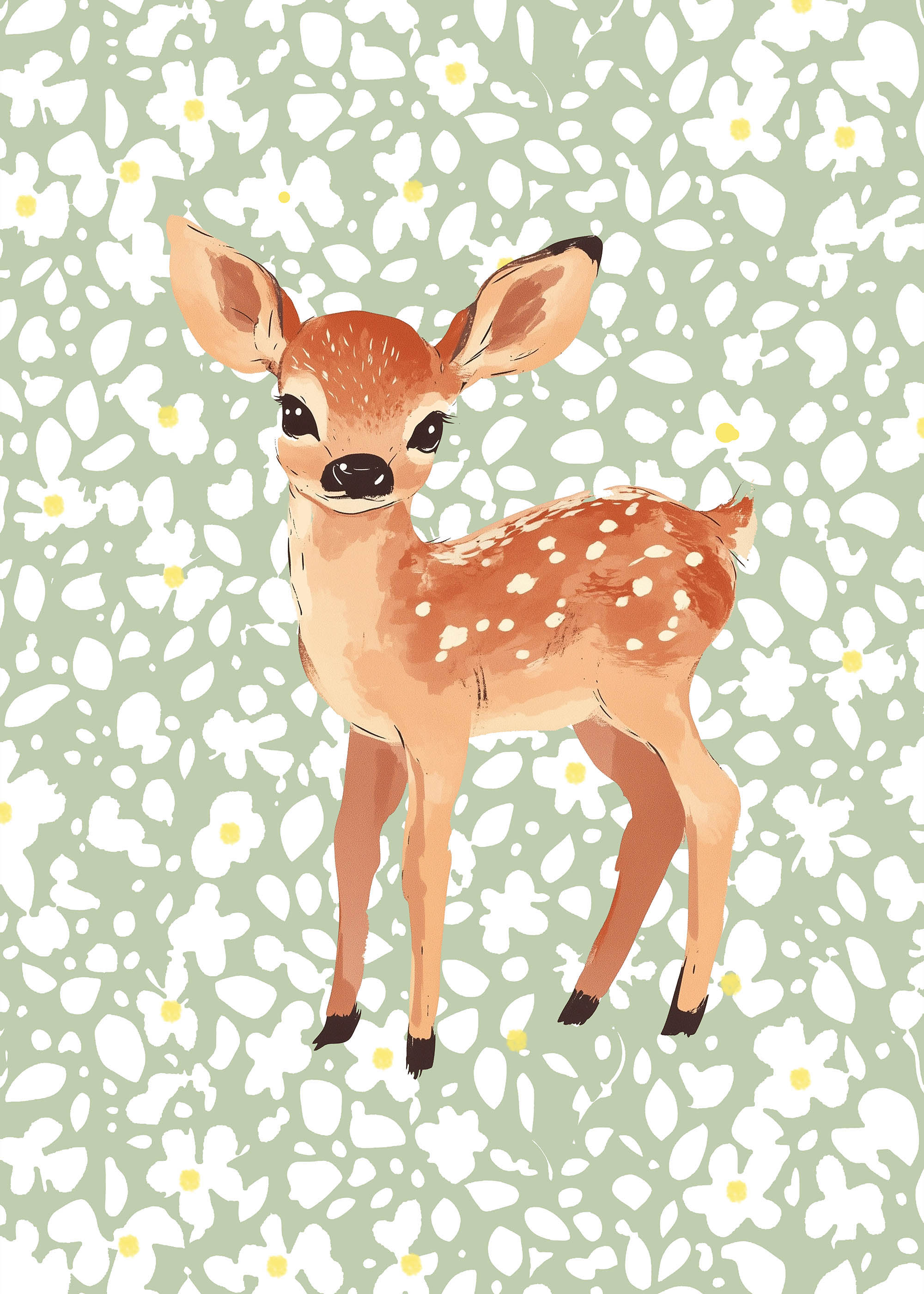 Plakat jelonek dla dzieci skandynawski boho pokój dziecięcy