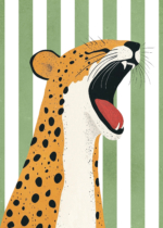 Plakat gepard ryczy safari styl dziecięcy pokój natura