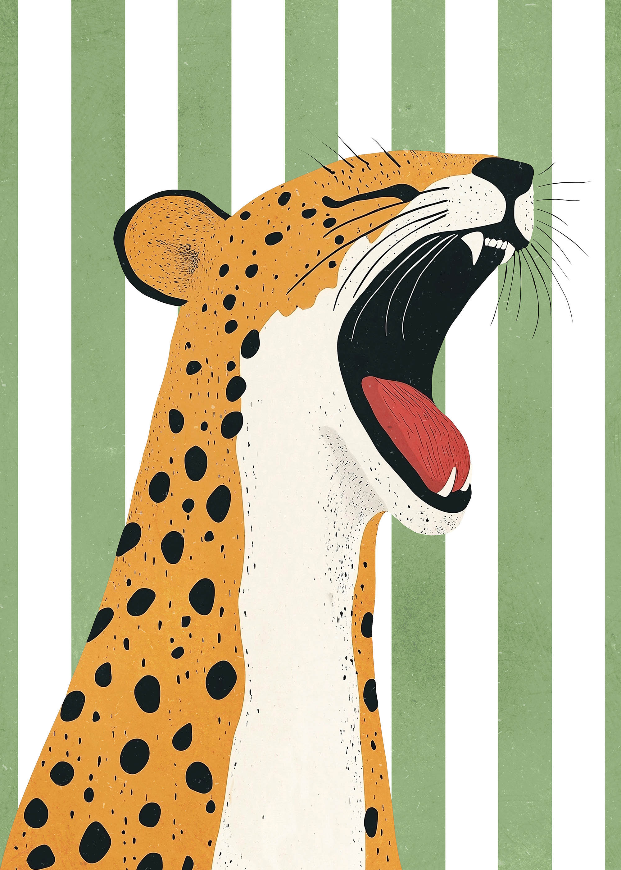 Plakat gepard ryczy safari styl dziecięcy pokój natura