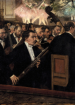 Plakat Orkiestra w Operze Edgar Degas impresjonizm muzyka