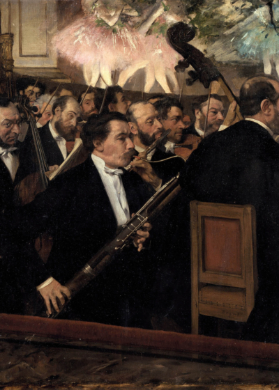 Plakat Orkiestra w Operze Edgar Degas impresjonizm muzyka