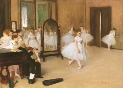 Plakat Klasa tańca Edgar Degas impresjonizm balet 1874