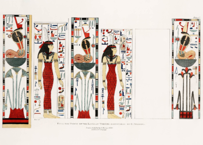 Plakat egipskie boginie Giovanni Battista Belzoni