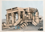 Plakat ruiny świątyni w Ombos Giovanni Belzoni 1820