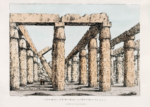 Plakat Świątynia Karnak Egipt Belzoni 1820 reprint